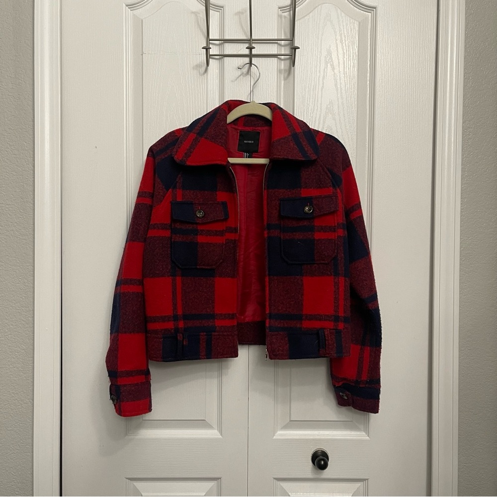 Vintage forever 21 Plaid Red and Black Jacket